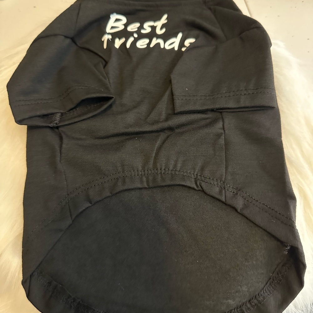 🩷5/$10 Black 'Best Friends' Pet Shirt